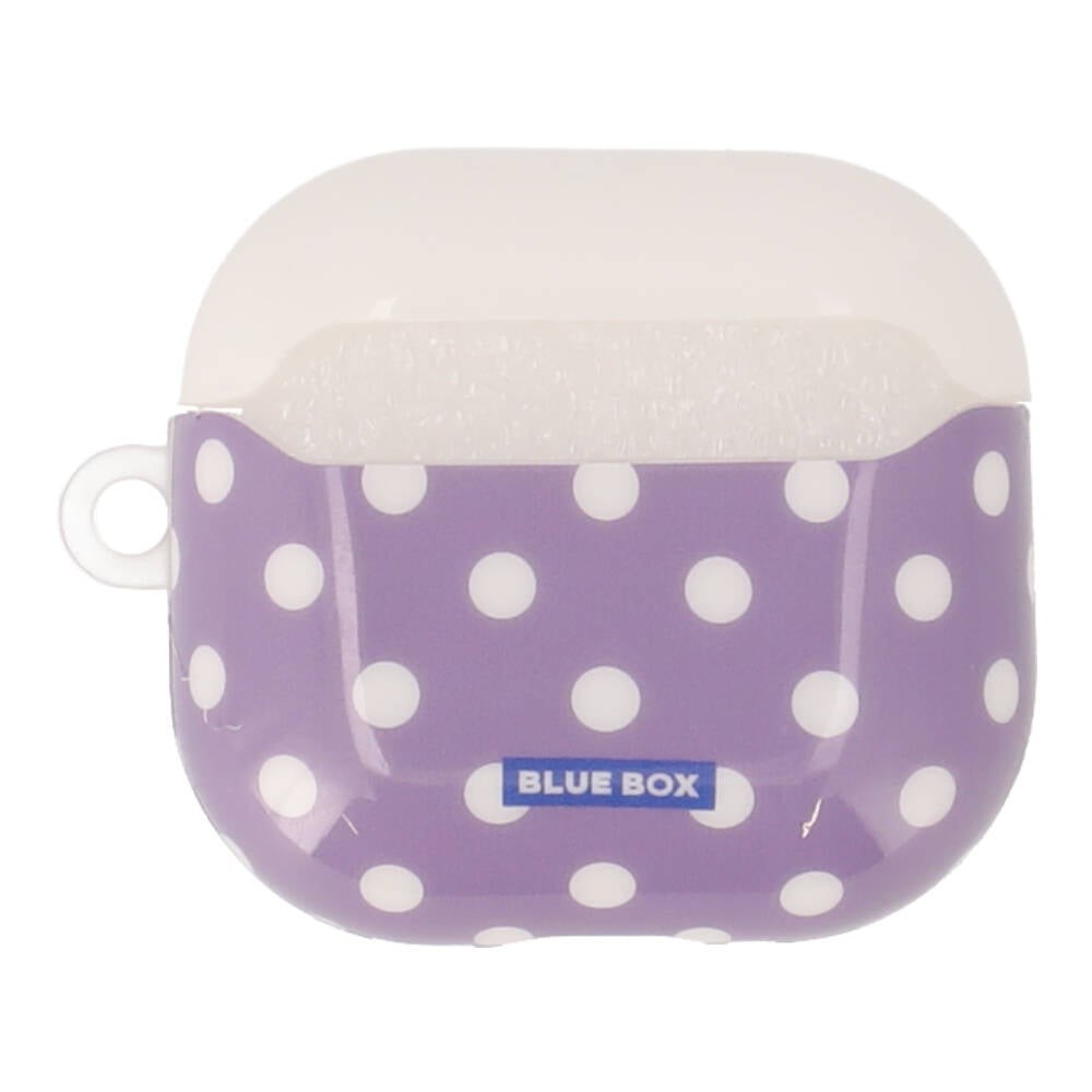 เคส Blue Box AirPods 4 Polka dots White/Purple