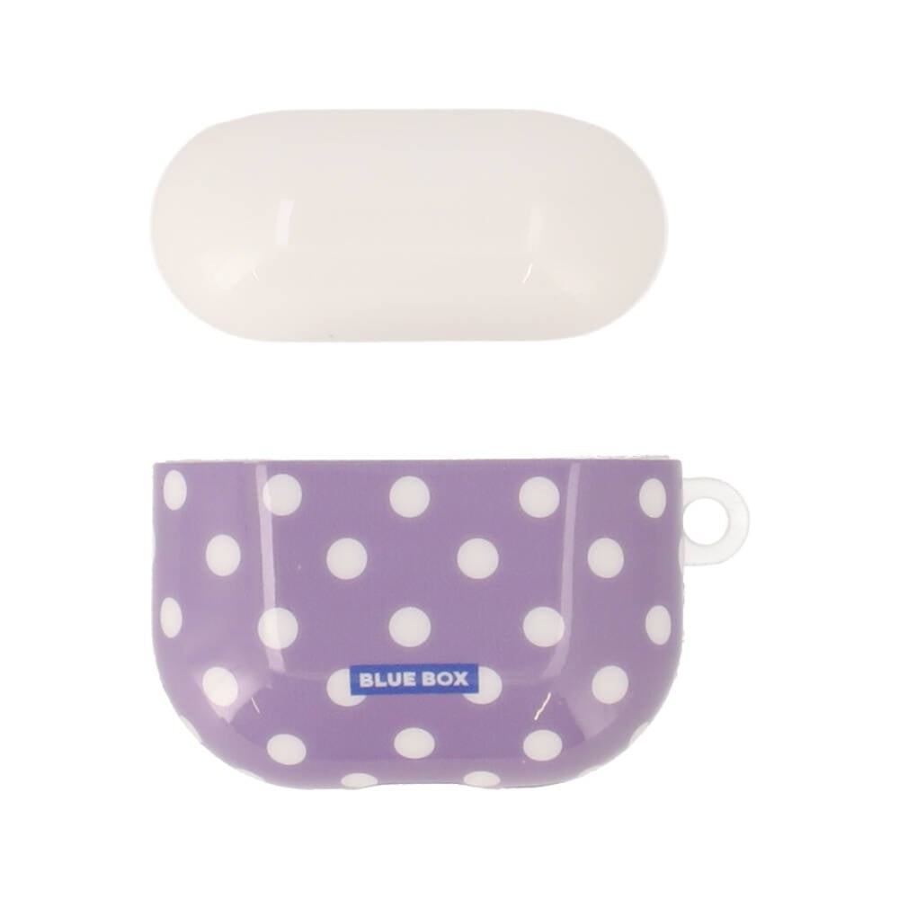เคส Blue Box AirPods 4 Polka dots White/Purple