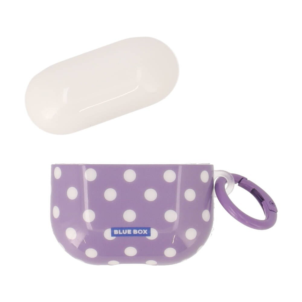 เคส Blue Box AirPods 4 Polka dots White/Purple
