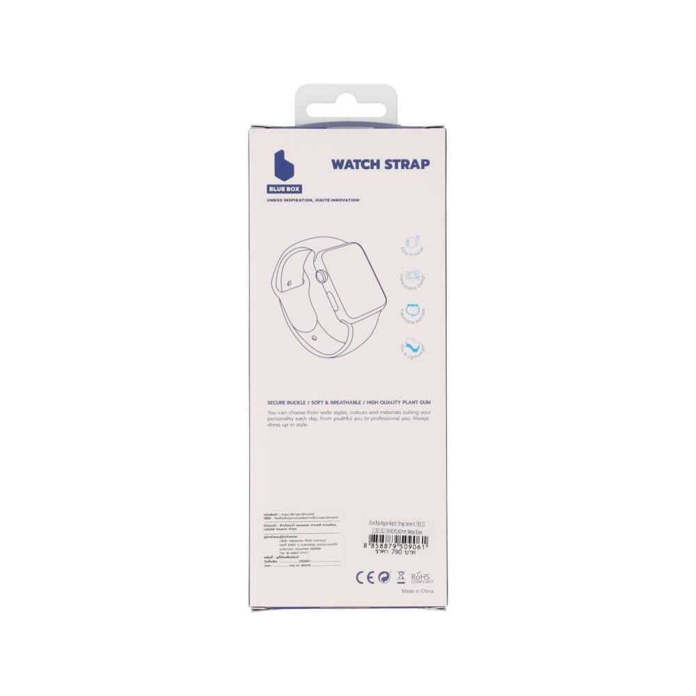 Blue Box สาย Apple Watch Series 6,7,8,9,10,11,SE1,SE2,Ultra (44/45/46/49mm) Metal Black