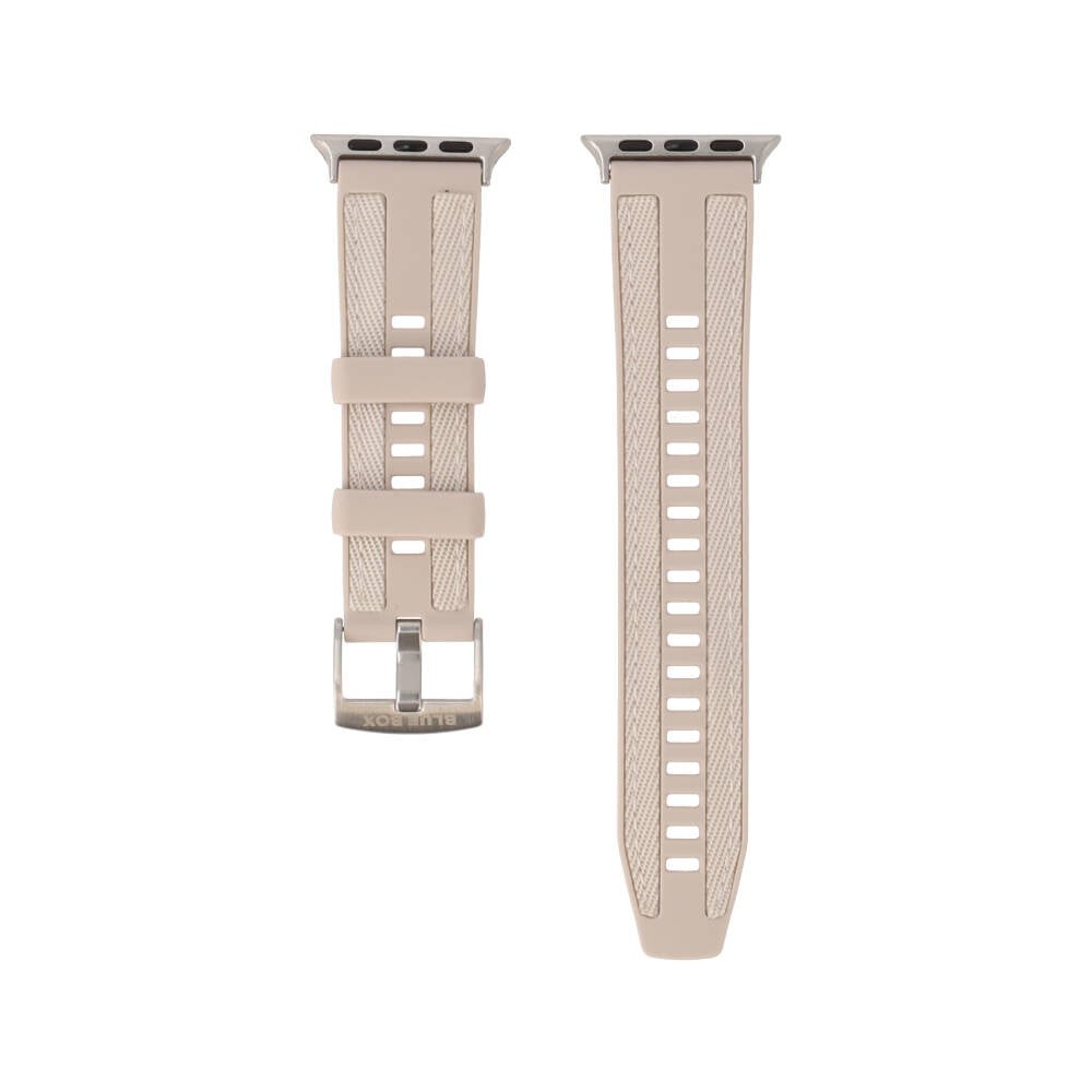 Blue Box สาย Apple Watch Series 6,7,8,9,10,11,SE1,SE2 (39/40/41/42mm) Tactical Fit Cream