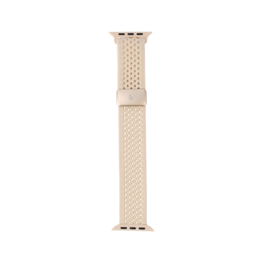 Blue Box สาย Apple Watch Series 6,7,8,9,10,11,SE1,SE2,Ultra (42/44/45/46/49mm) Comfort Weave Cream