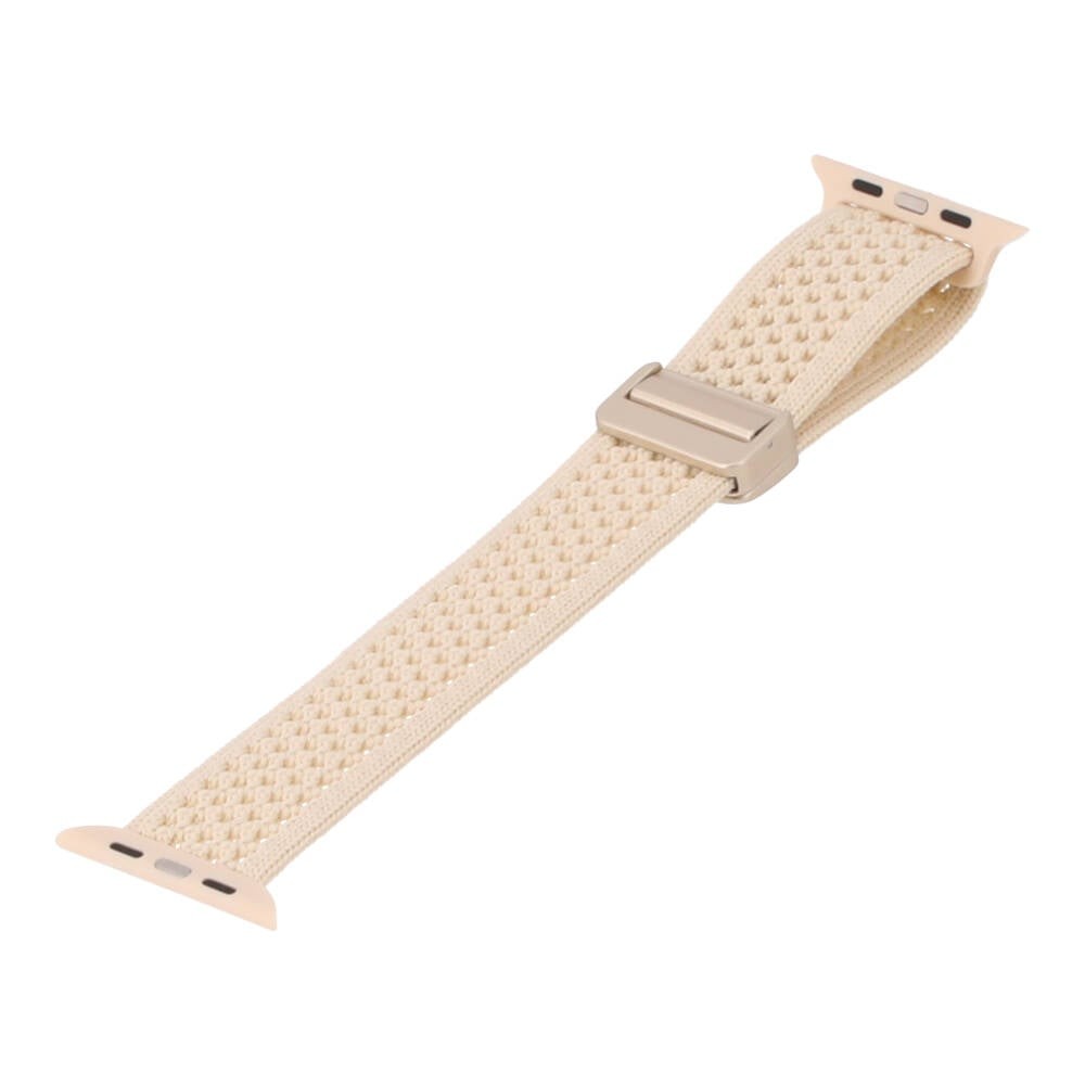 Blue Box สาย Apple Watch Series 6,7,8,9,10,11,SE1,SE2,Ultra (42/44/45/46/49mm) Comfort Weave Cream