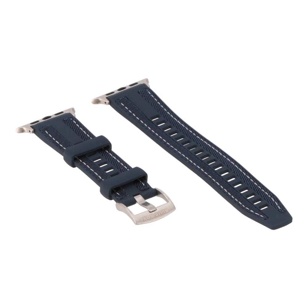 Blue Box สาย Apple Watch Series 6,7,8,9,10,11,SE1,SE2,Ultra (44/45/46/49mm) Tactical Fit Navy Blue