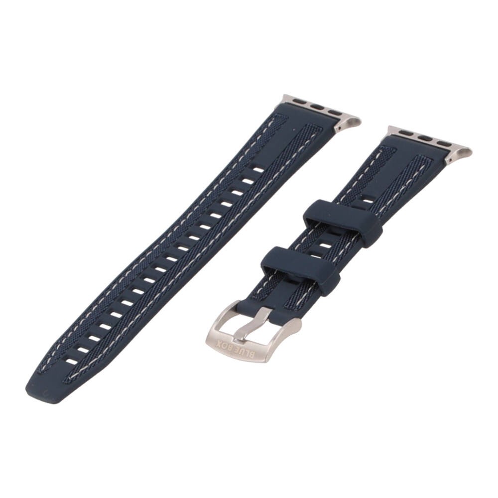 Blue Box สาย Apple Watch Series 6,7,8,9,10,11,SE1,SE2 (39/40/41/42mm) Tactical Fit Navy Blue