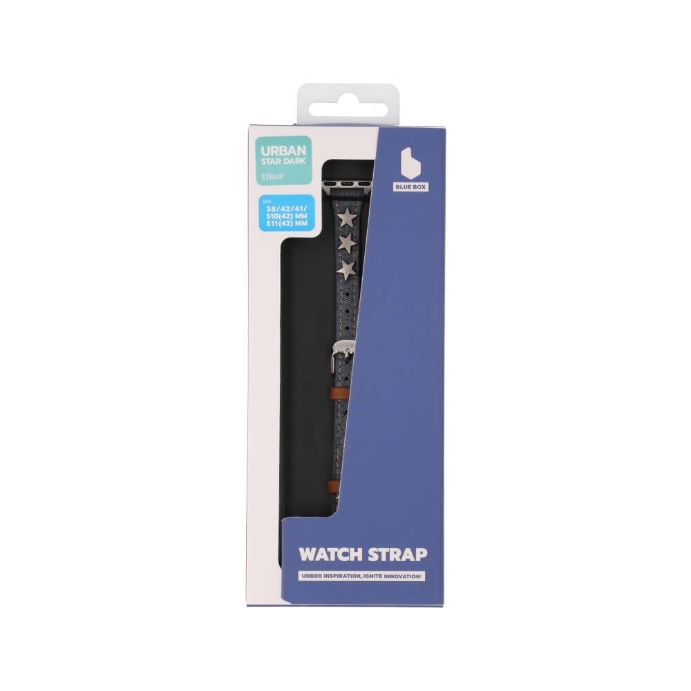 Blue Box สาย Apple Watch Series 6,7,8,9,10,11,SE1,SE2 (39/40/41/42mm) Urban Star Dark