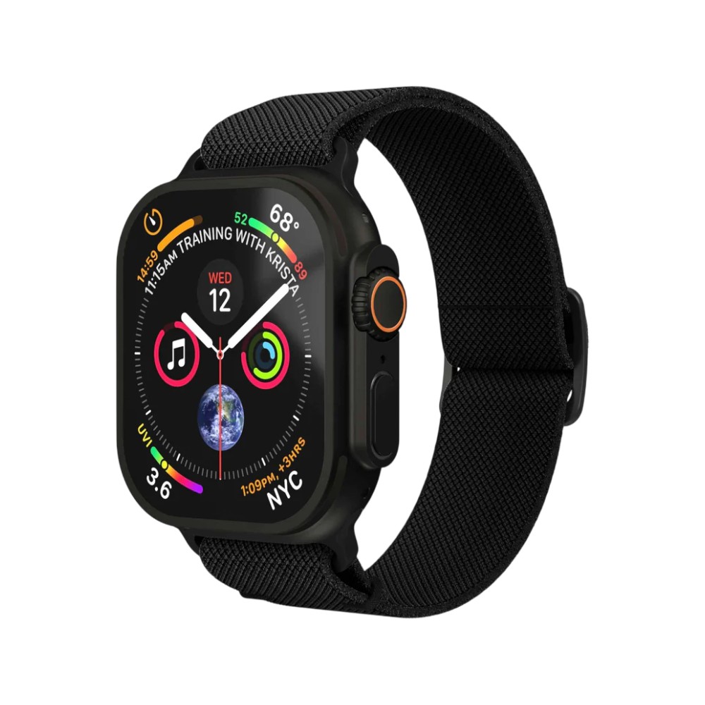 Vonmaehlen สาย Apple Watch Strap (44/45/46/49mm) Classic Nylon Loop - Black