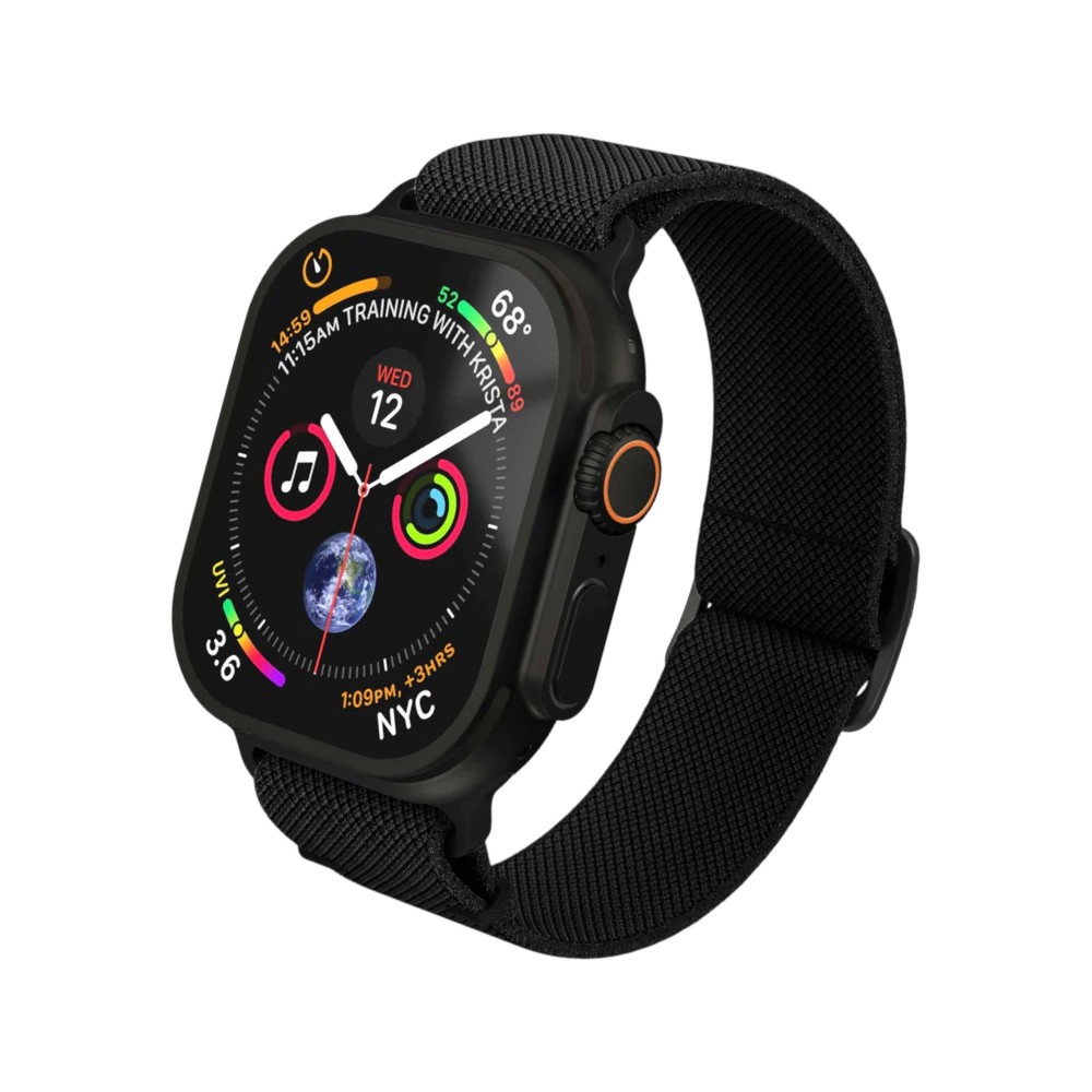 Vonmaehlen สาย Apple Watch Strap (44/45/46/49mm) Classic Nylon Loop - Black