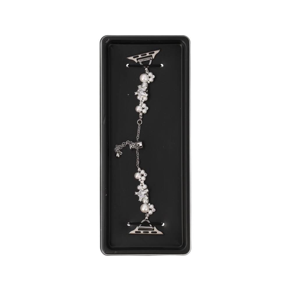 Blue Box สาย Apple Strap Series 6,7,8,9,10,11,SE1,SE2 (39/40/41/42mm) Silver Pearl Star