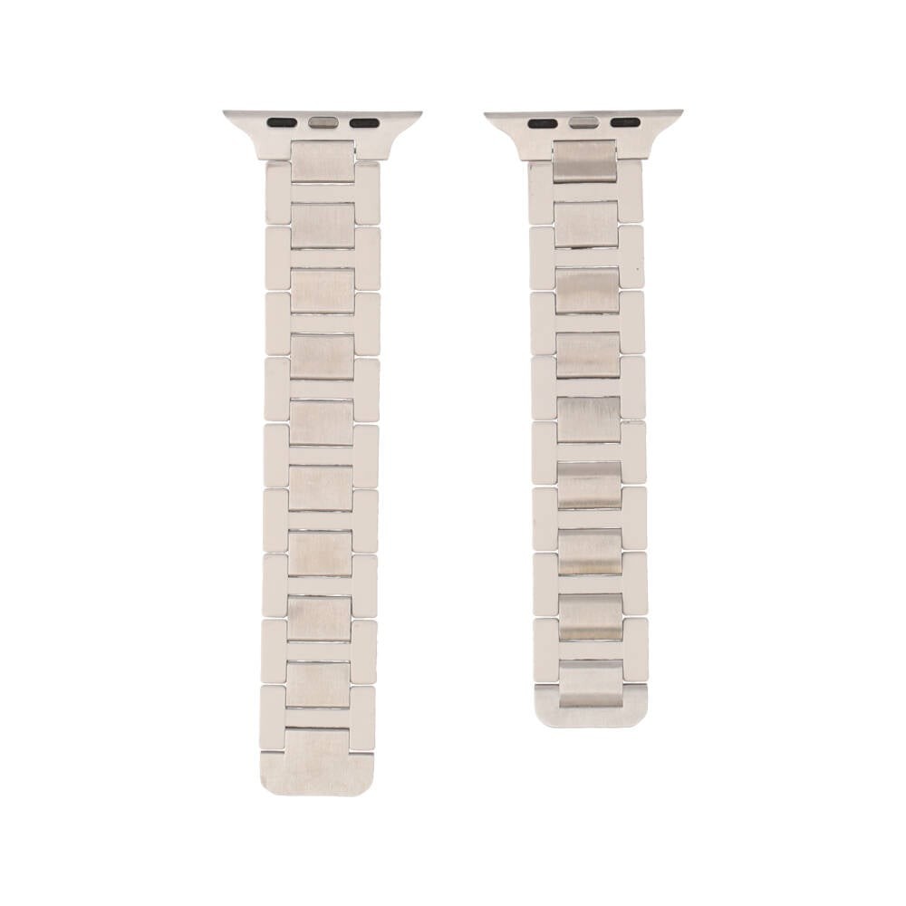 Blue Box สาย Apple Watch Series 6,7,8,9,10,11,SE1,SE2,Ultra (44/45/46/49mm) Metal Oxford White