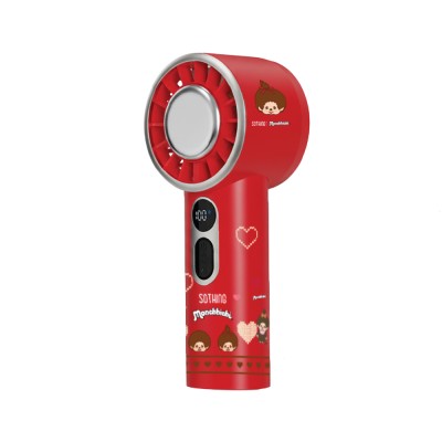 Sothing x Monchhichi พัดลมพกพา Handheld Fan Engine Ice Red