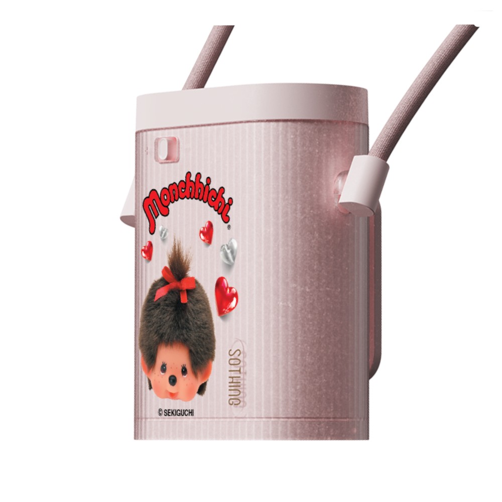 Sothing x Monchhichi พัดลมพกพา Neck Fan Ice Cube Pink