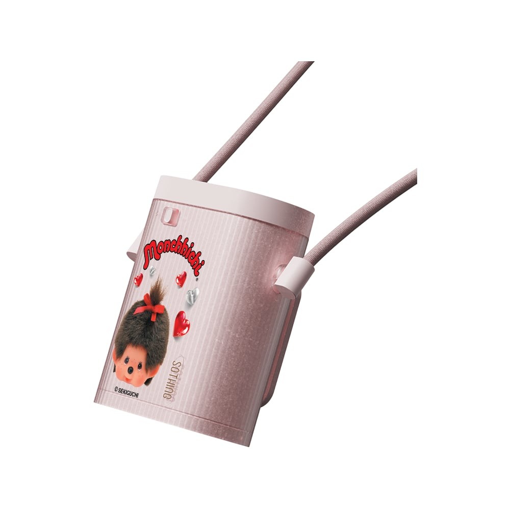 Sothing x Monchhichi พัดลมพกพา Neck Fan Ice Cube Pink