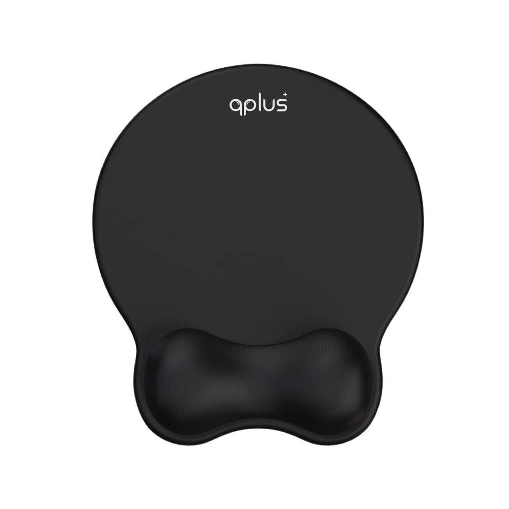 แผ่นรองเมาส์ QPLUS Wrist Guard Mouse Pad MP003 Black