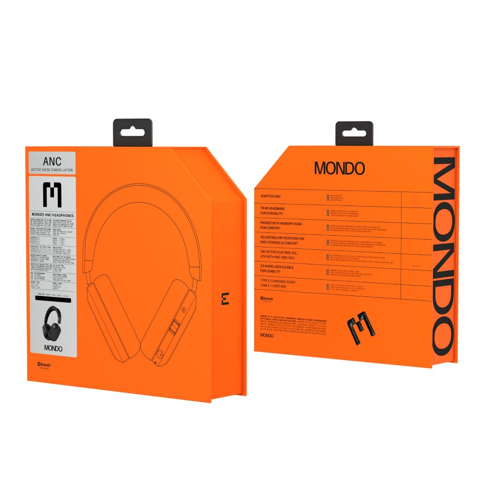 หูฟังครอบหู Mondo ANC Over-Ear Black