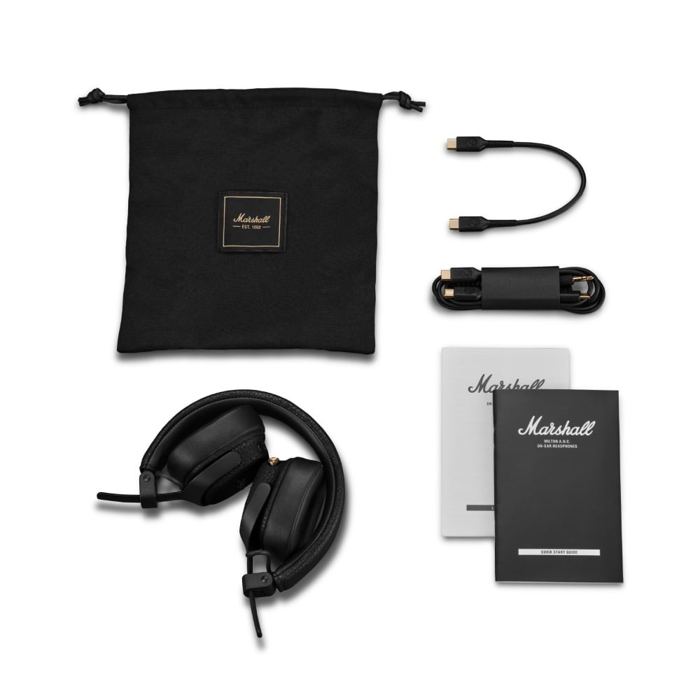 หูฟังครอบหู Marshall Milton A.N.C. Black