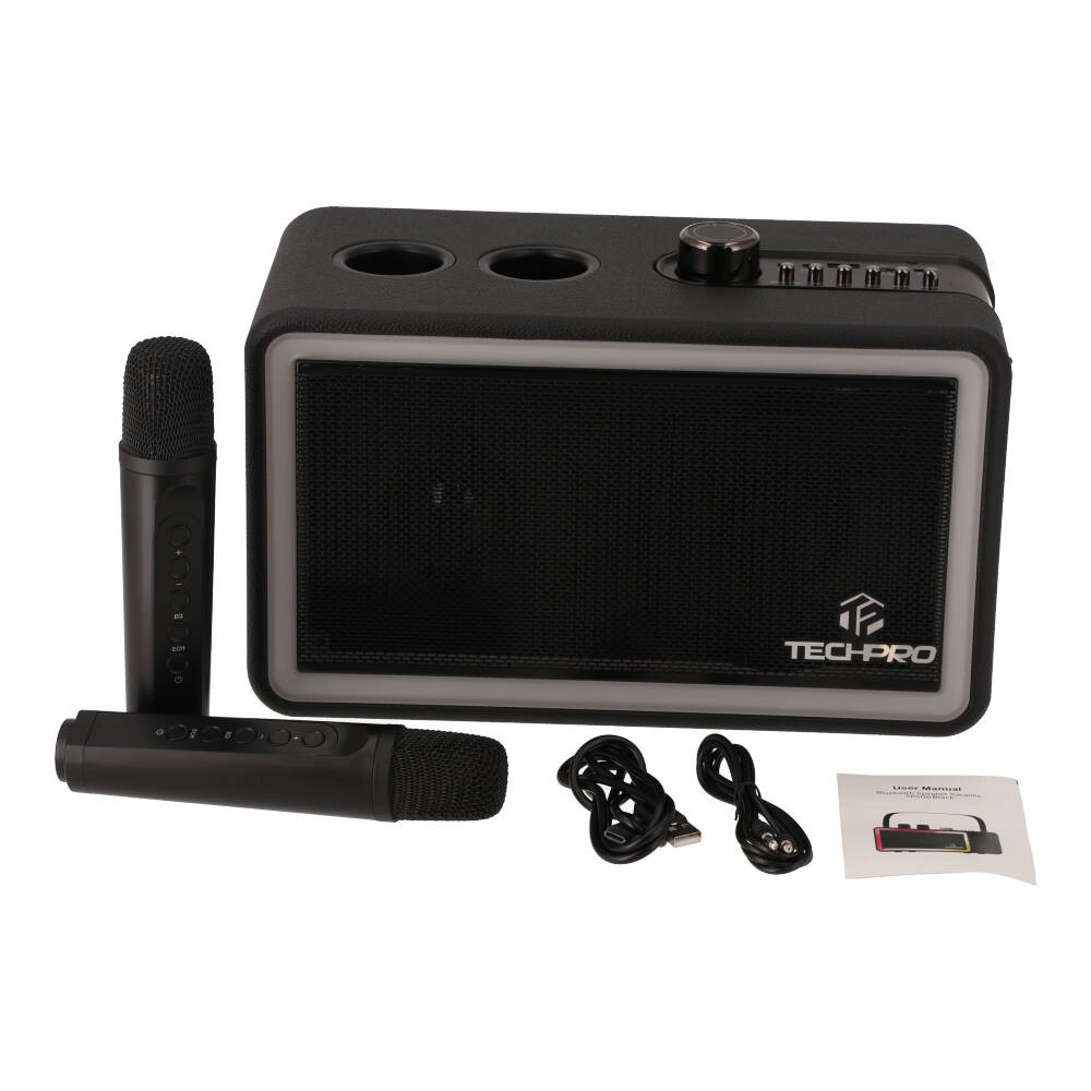 ลำโพงบลูทูธ TECHPRO Karaoke SP500 Black