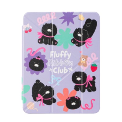 QPLUS x KAKAO Friends เคส iPad Air4/5/6/7/8 11 2026 (M2/M3/M4) Y Model Fluffy Ribbon Club