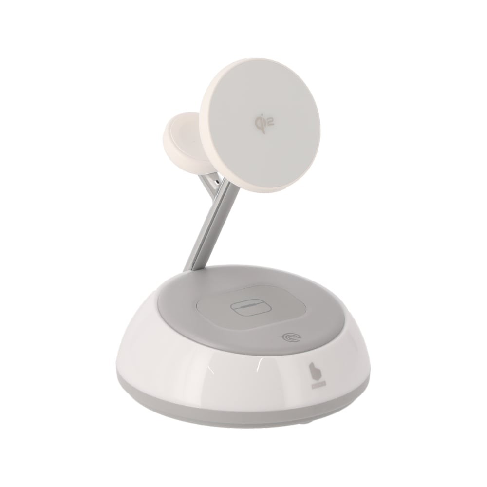 ที่ชาร์จไร้สาย Blue Box 3-in-1 Magnetic Qi2.0 AuraGlow White (BB-WS02)