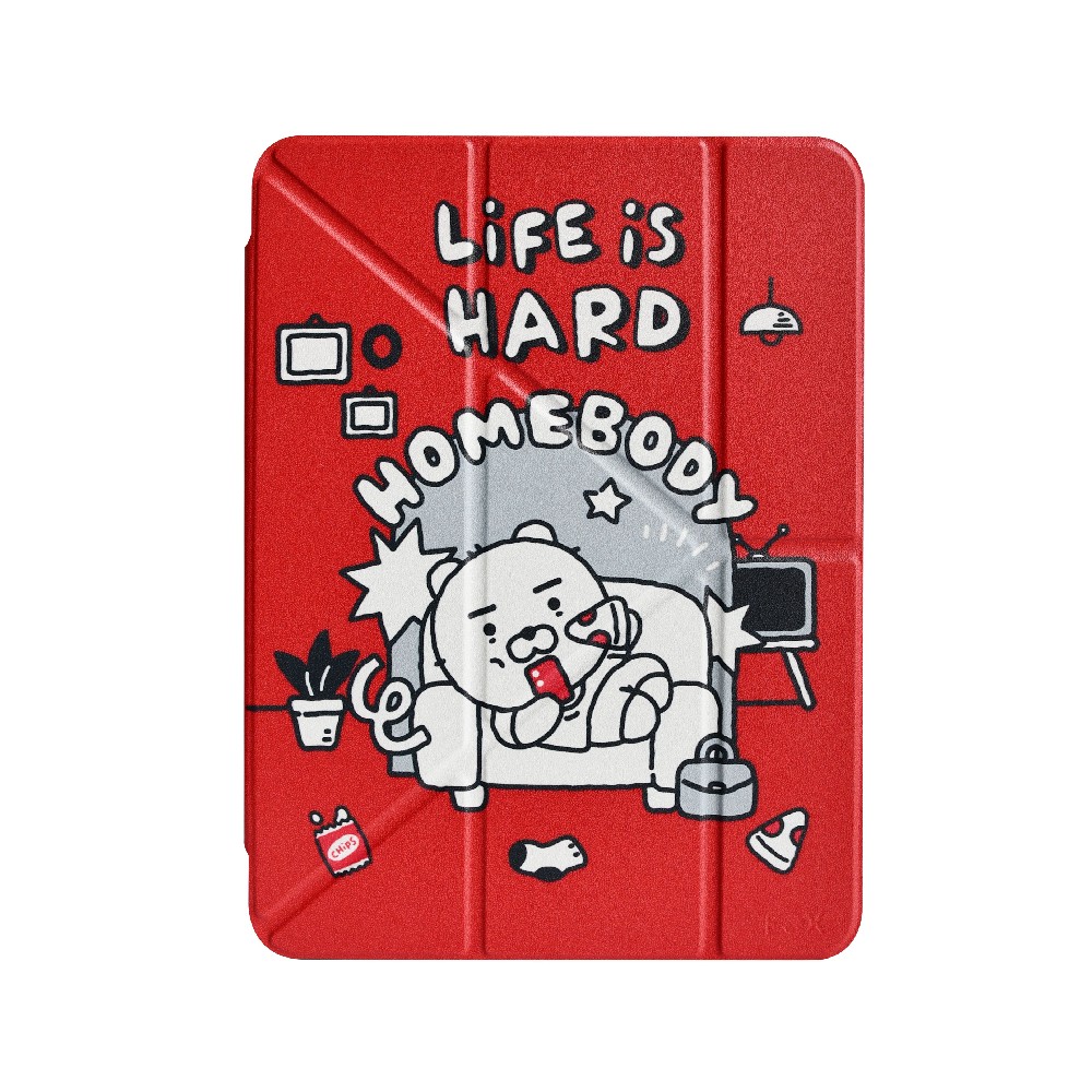 FOX x KAKAO Friends เคส iPad Gen 10th/11th 2025 Y Model life is Hard Red