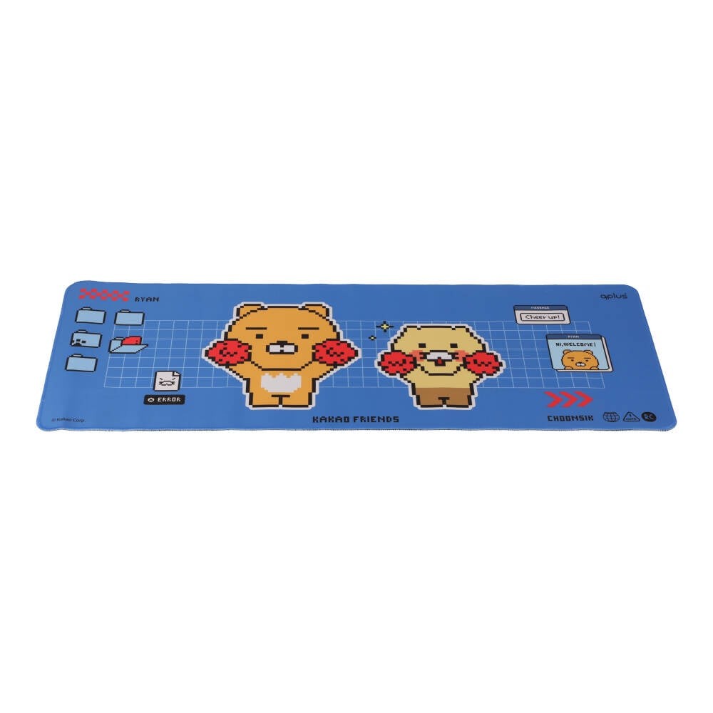 QPLUS x KAKAO Friends แผ่นรองเมาส์ Desk Mat Stick with Me Blue
