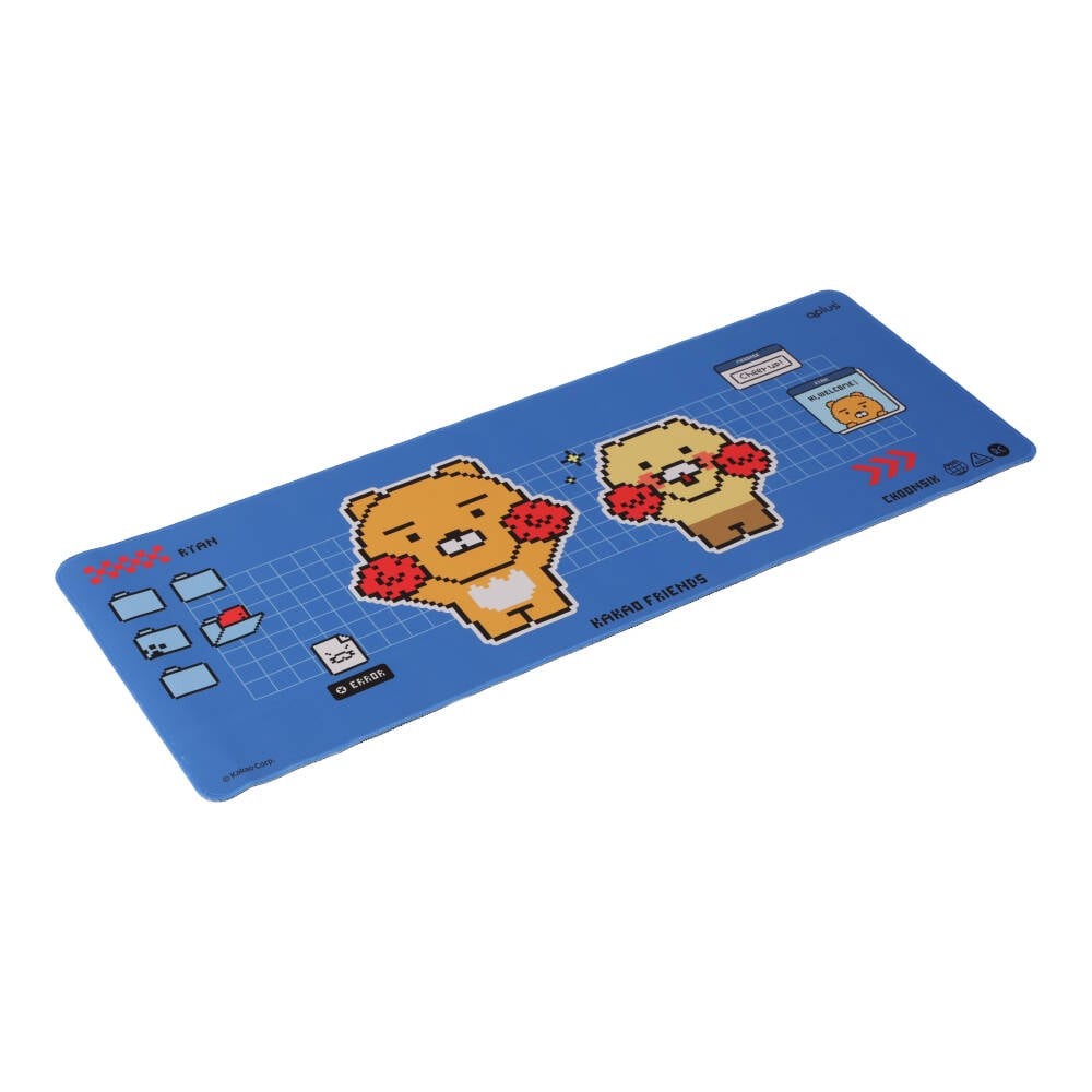 QPLUS x KAKAO Friends แผ่นรองเมาส์ Desk Mat Stick with Me Blue