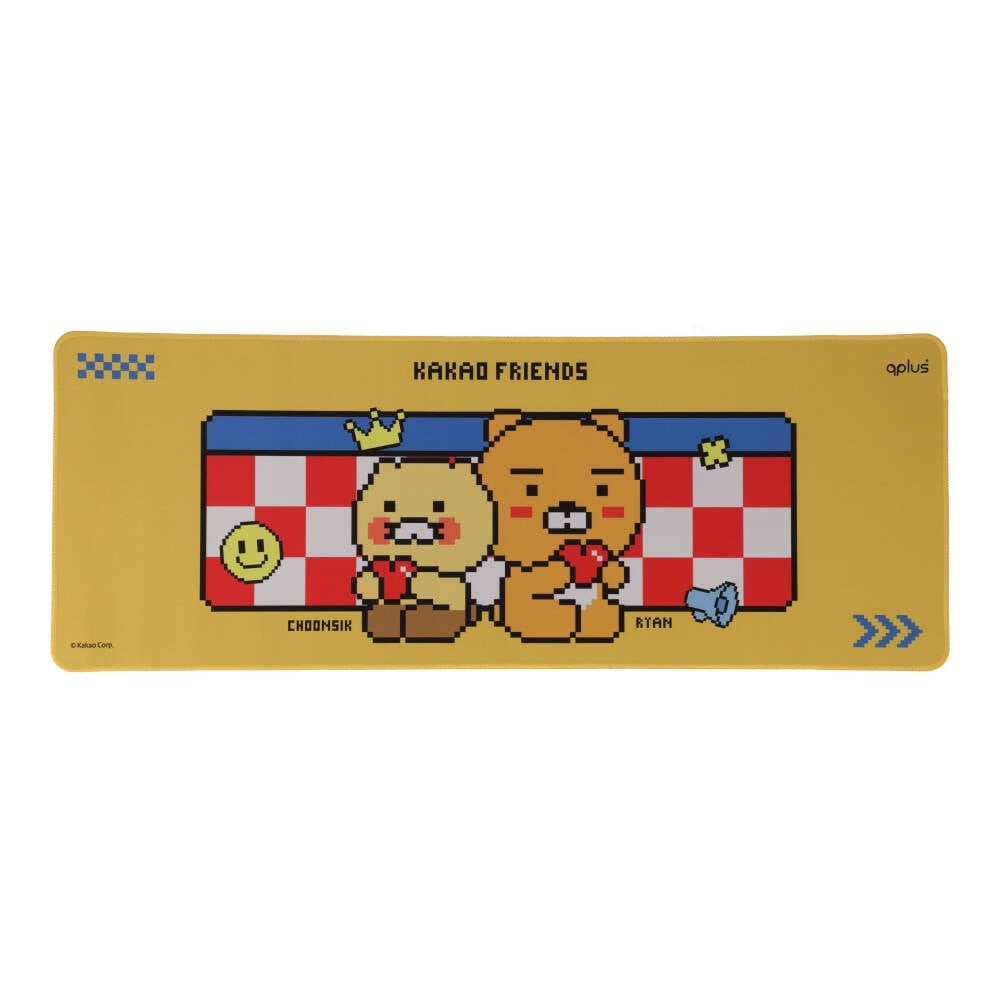 QPLUS x KAKAO Friends แผ่นรองเมาส์ Desk Mat Stick with Me Yellow