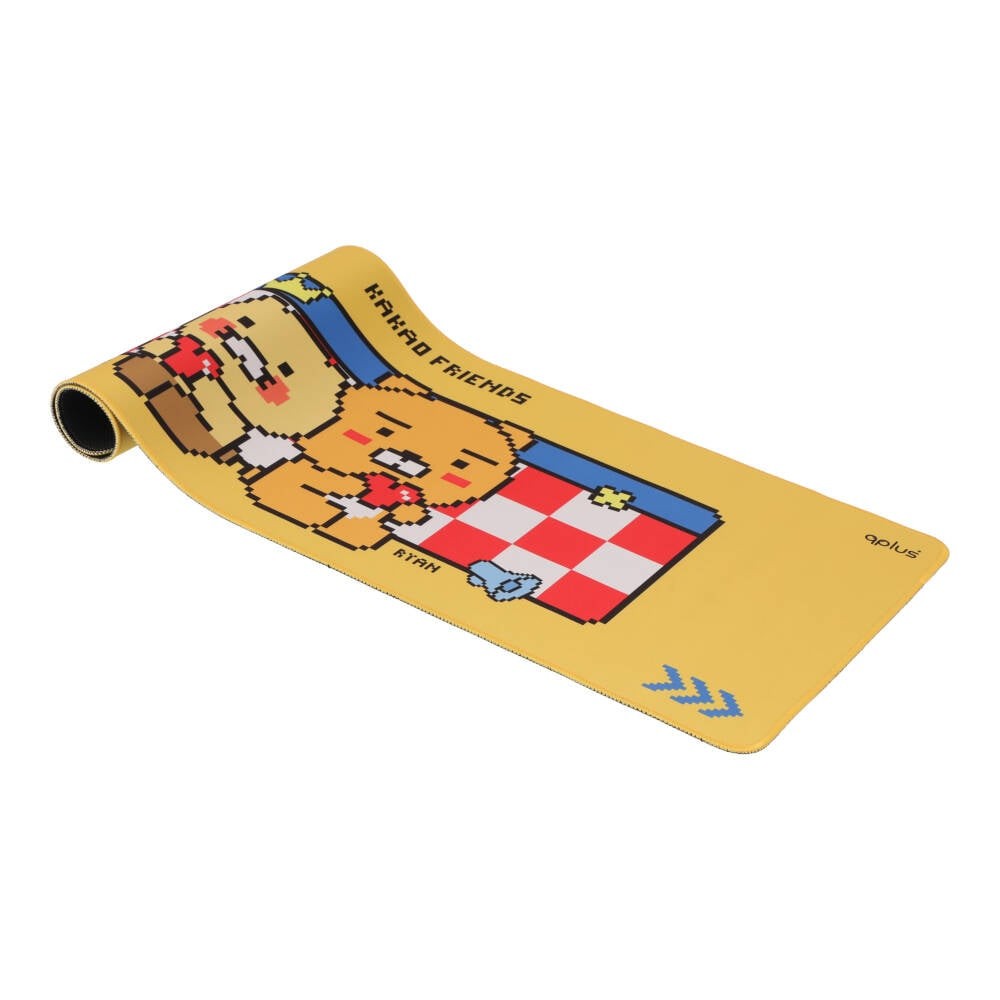 QPLUS x KAKAO Friends แผ่นรองเมาส์ Desk Mat Stick with Me Yellow