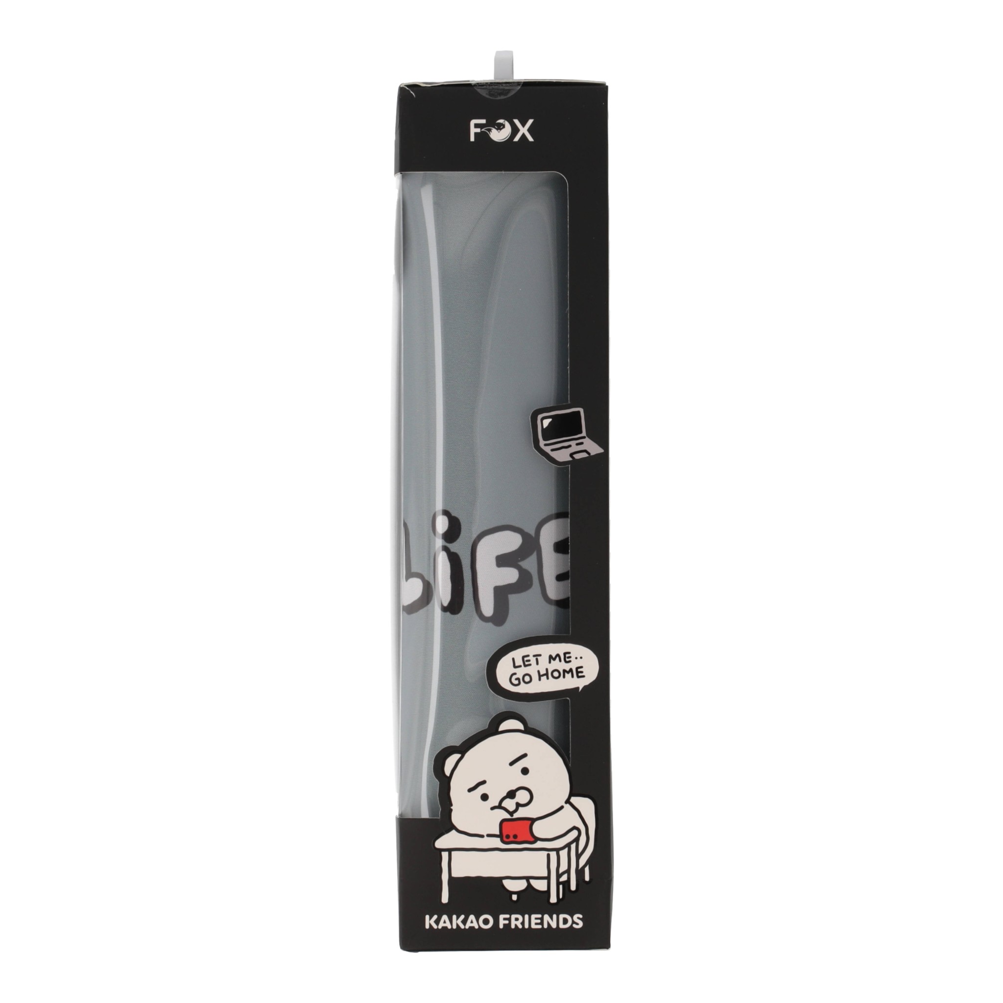 แผ่นรองเมาส์ FOX x KAKAO Desk Mat Life is Hard Gray