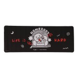 แผ่นรองเมาส์ FOX x KAKAO Desk Mat Life is Hard Black