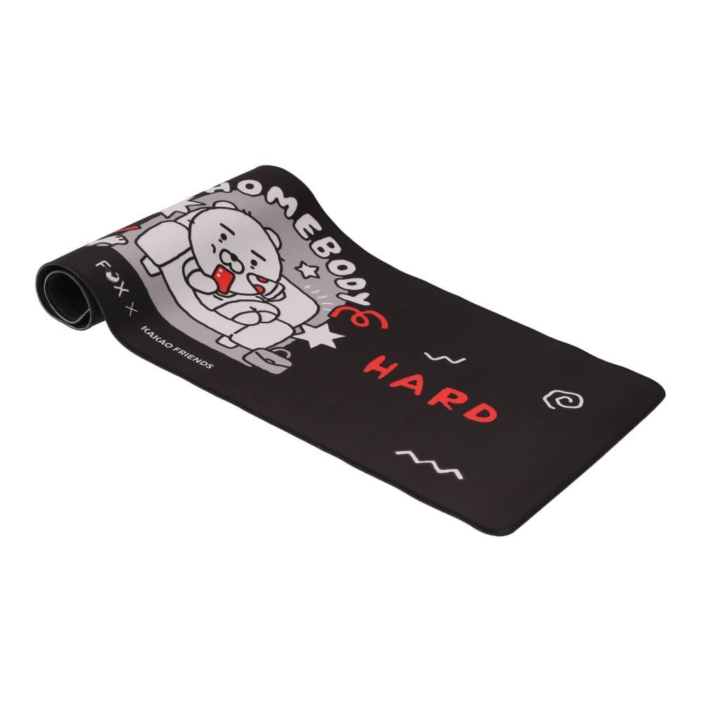 แผ่นรองเมาส์ FOX x KAKAO Desk Mat Life is Hard Black