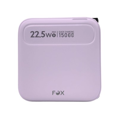 พาวเวอร์แบงค์ FOX 15,000 mAh LED Display Built-In Cable 3-in-1 22.5W UP1501 (CCC)