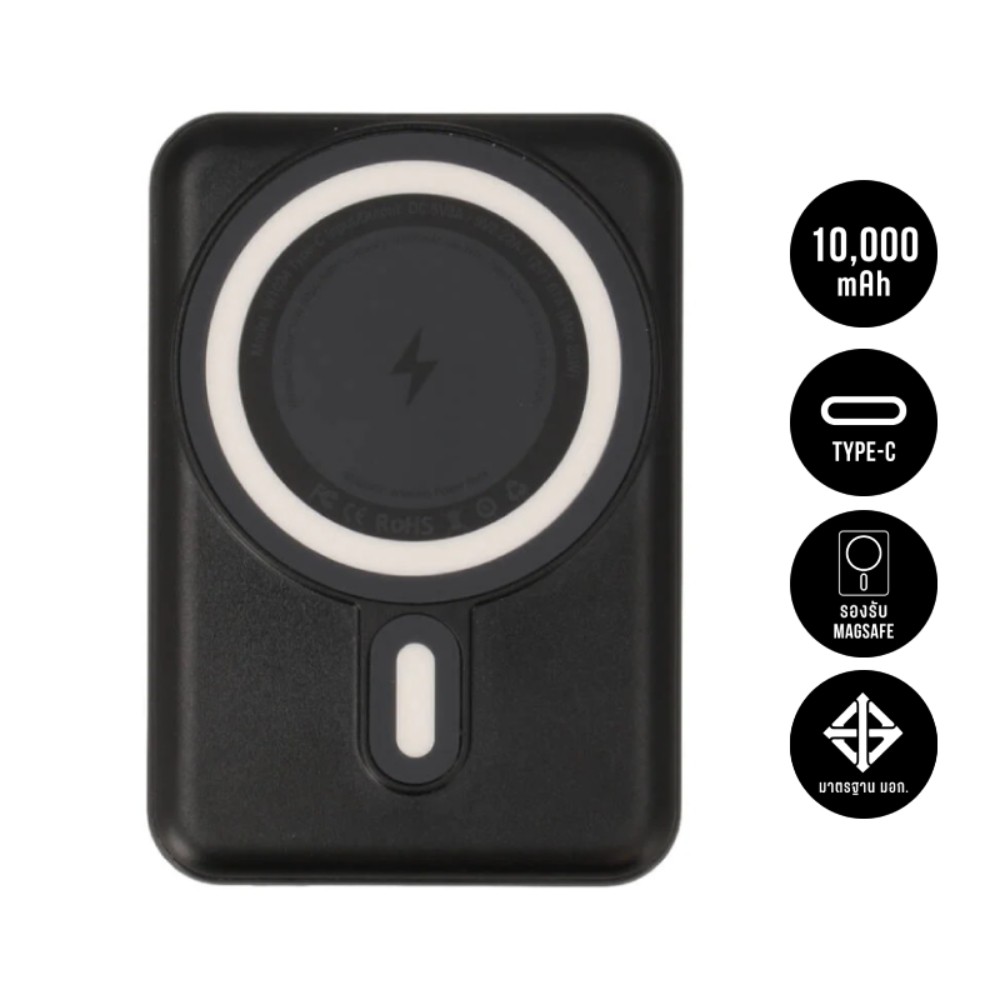 พาวเวอร์แบงค์ Blue Box MiniMag 10,000 mAh Magnetic BB-PB10Mag Black (CCC)