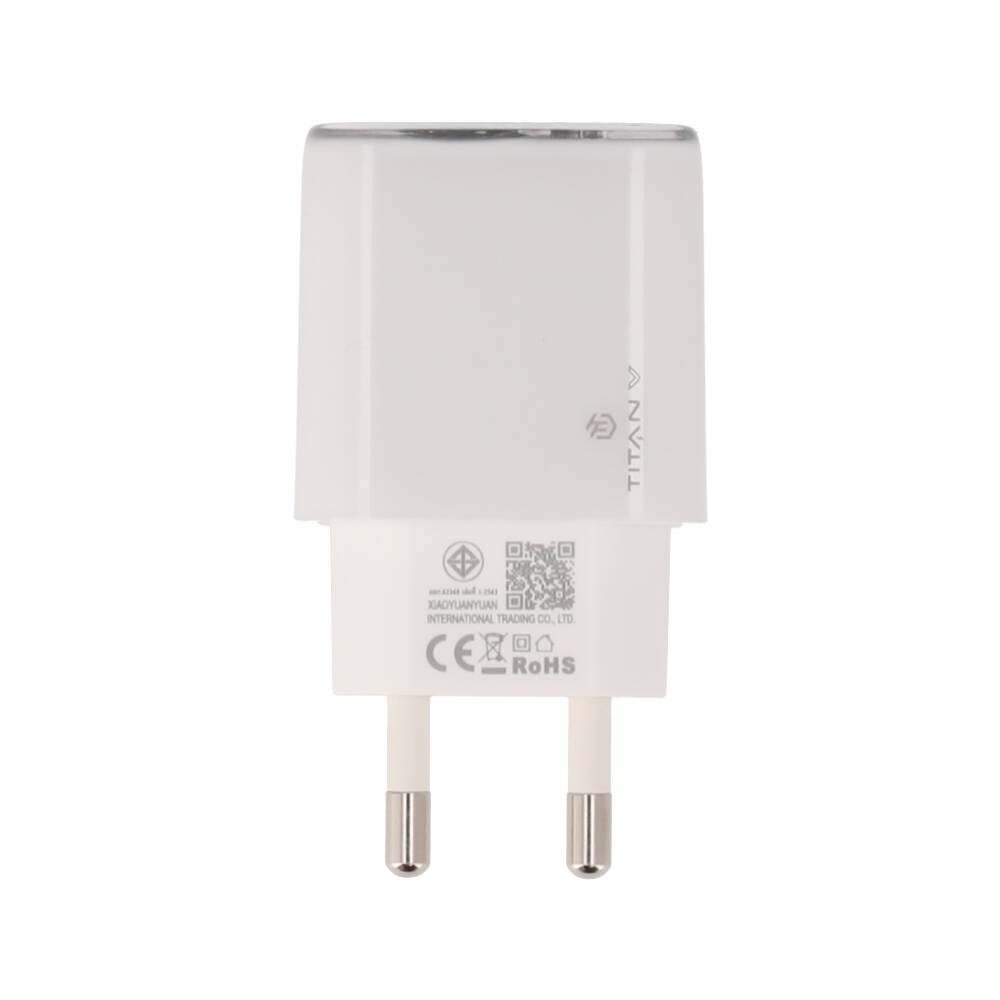 อะแดปเตอร์ TITANV Wall USB Charger 2 USB-C (PD45W) GaN White (GS-45/A4506)