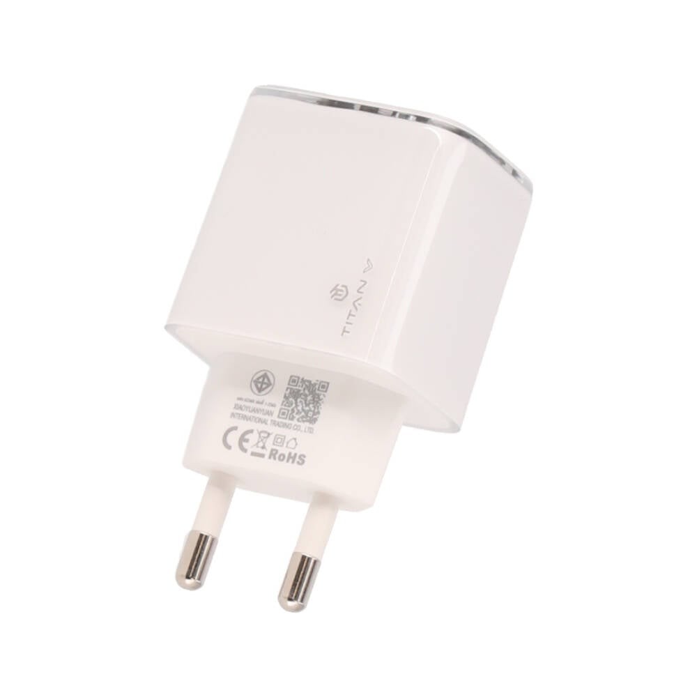 อะแดปเตอร์ TITANV Wall USB Charger 2 USB-C (PD45W) GaN White (GS-45/A4506)