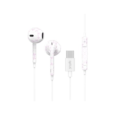หูฟัง QPLUS Wired Earbud Type-C Ribbon White (New Package)