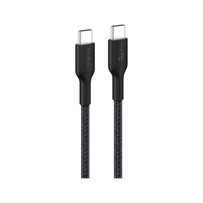สายชาร์จ Belkin USB-C to USB-C Cable 240W Boost Charge Pro Braided 1M. Black (CAB025fq1MBK)