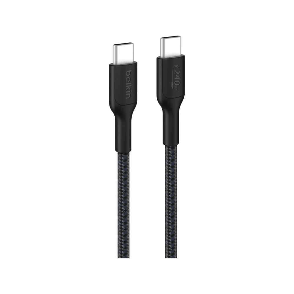 สายชาร์จ Belkin USB-C to USB-C Cable 240W Boost Charge Pro Braided 1M. Black (CAB025fq1MBK)