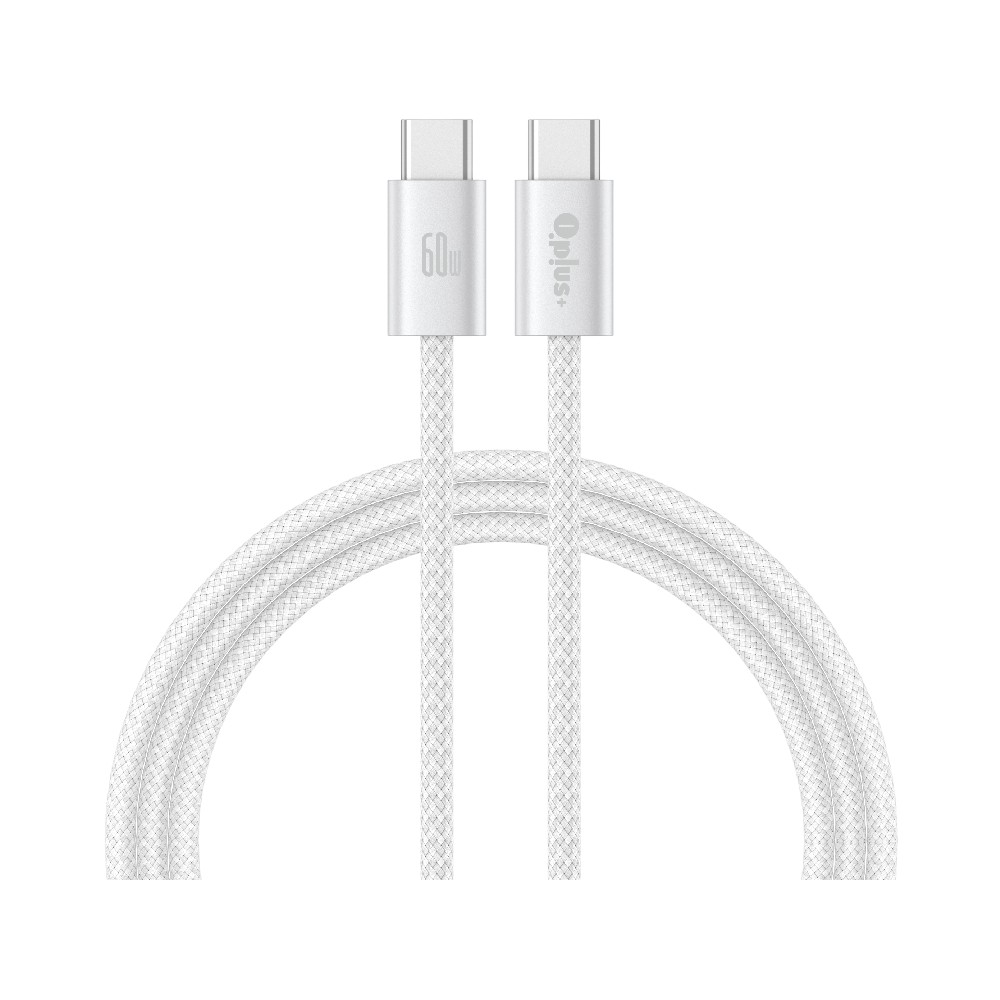 สายชาร์จ QPLUS USB-C to USB-C Cable 60W 1M. White (T6)