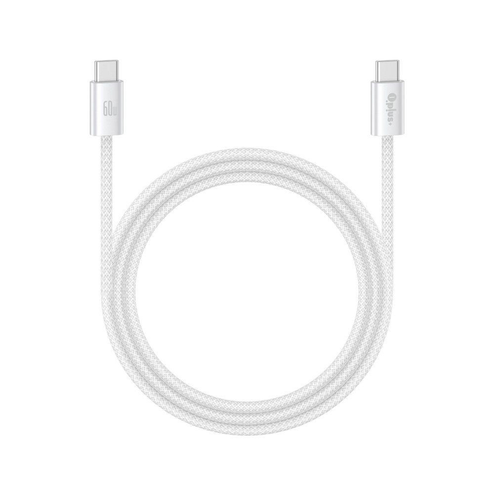 สายชาร์จ QPLUS USB-C to USB-C Cable 60W 1M. White (T6)