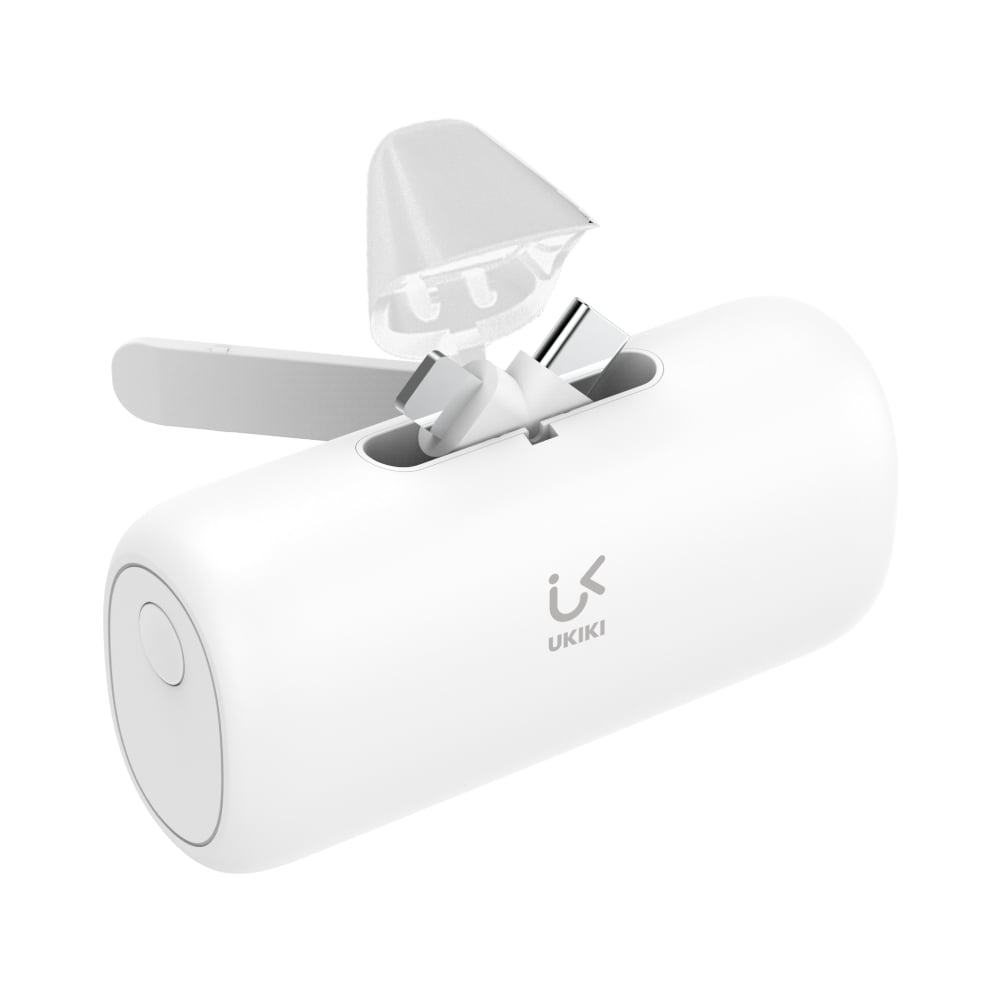 พาวเวอร์แบงค์ Ukiki 5,000 mAh Type-C/Lightning Capsule KP05CL-01 Pro (CCC) White