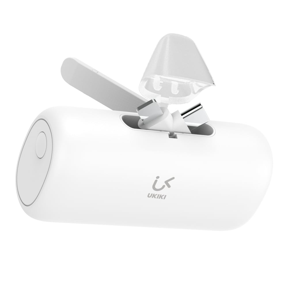พาวเวอร์แบงค์ Ukiki 5,000 mAh Type-C/Lightning Capsule KP05CL-01 Pro (CCC) White