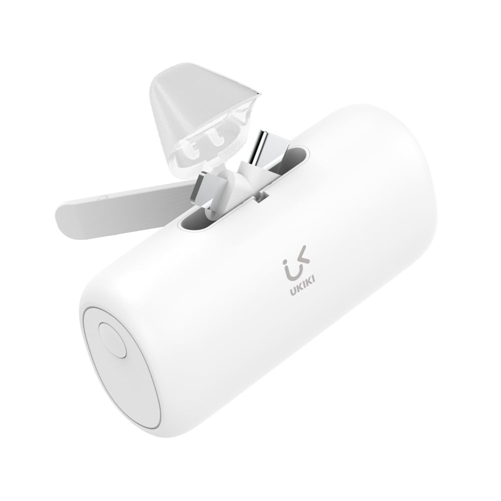 พาวเวอร์แบงค์ Ukiki 5,000 mAh Type-C/Lightning Capsule KP05CL-01 Pro (CCC) White