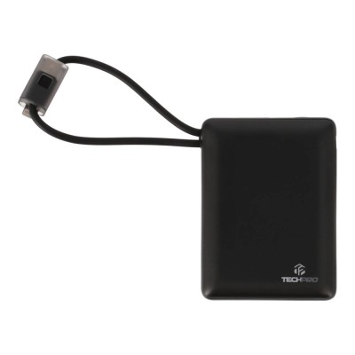 พาวเวอร์แบงค์ TECHPRO 10,000 mAh Built-in Cable PB10-D Black