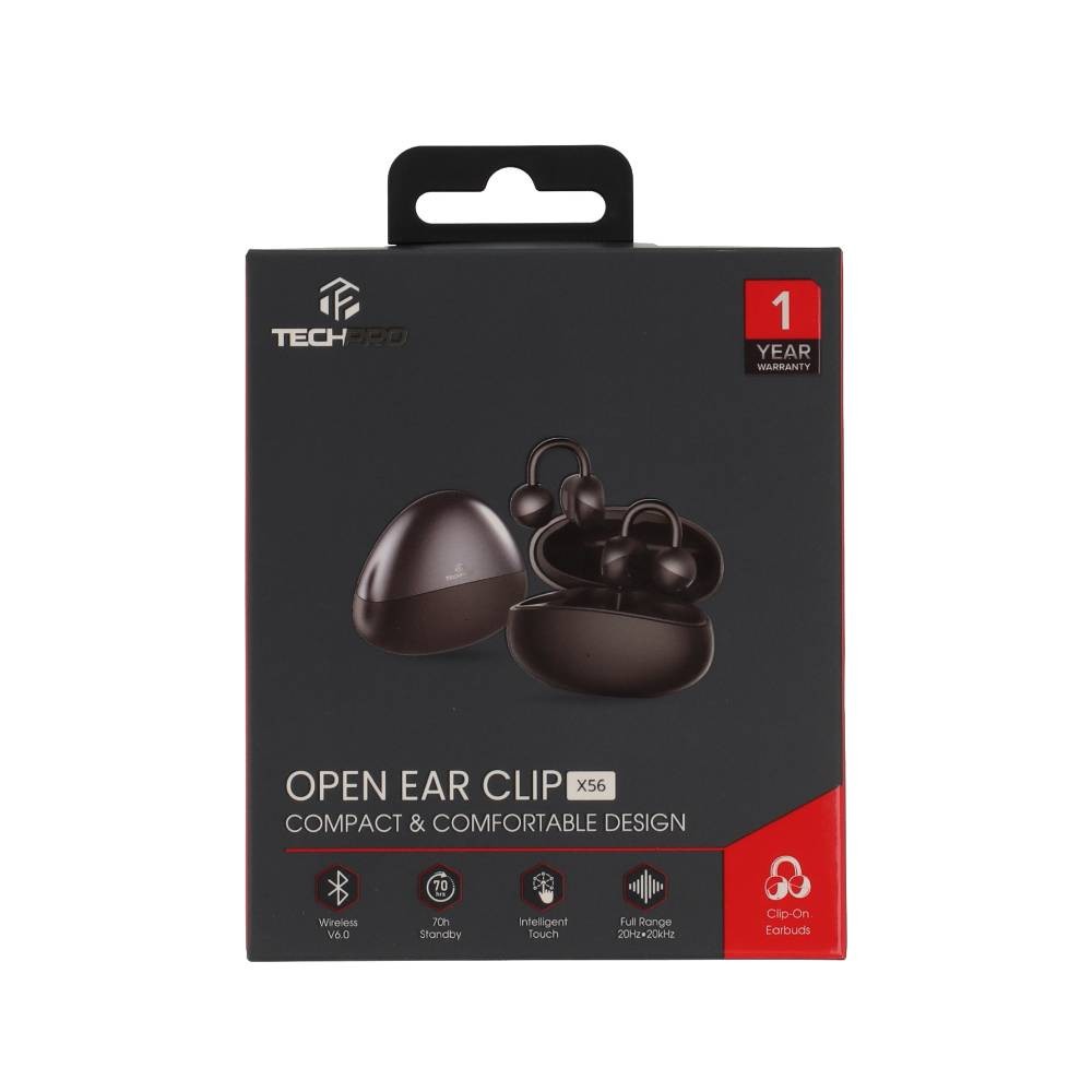 หูฟัง TECHPRO TWS ONI ClipBuds Black