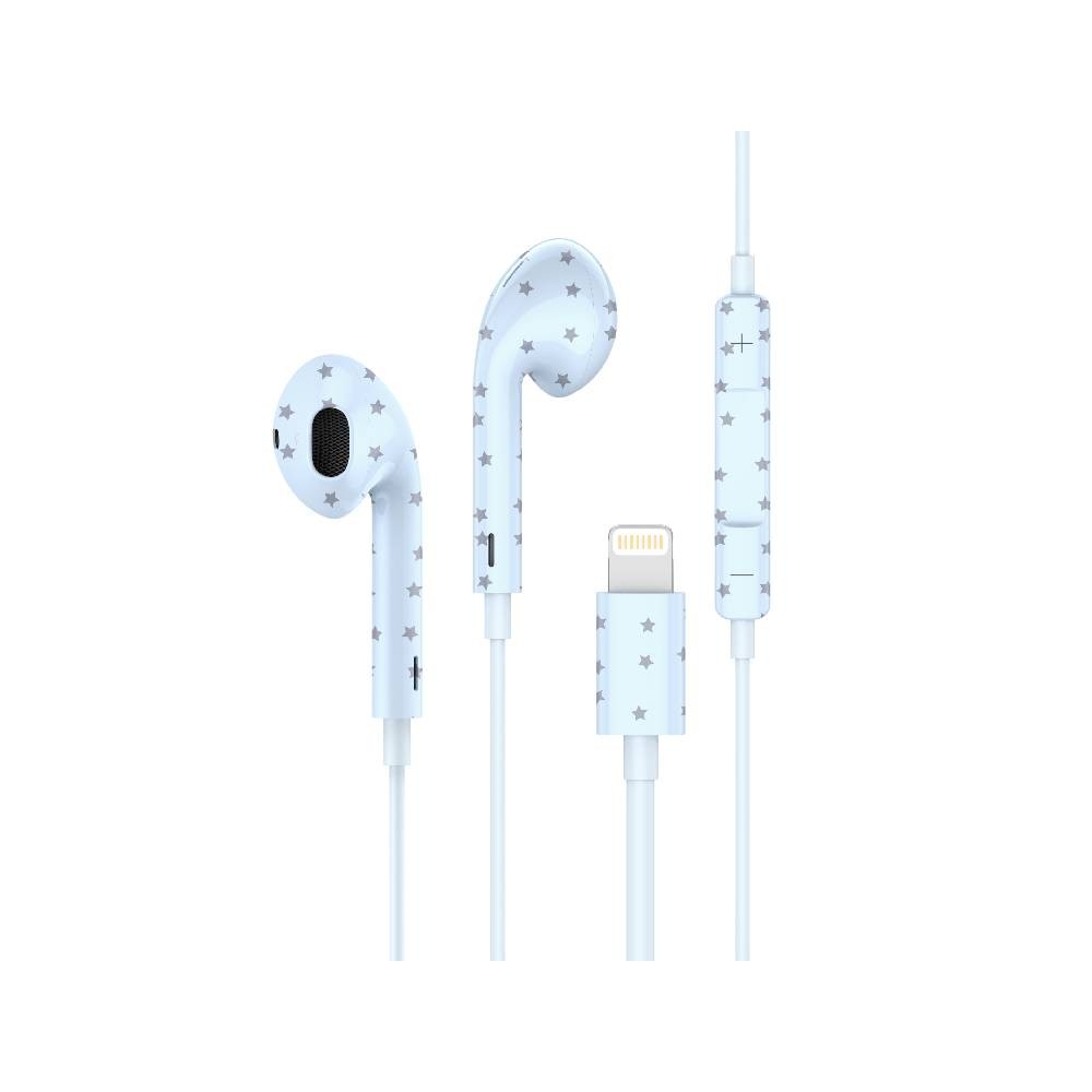 หูฟัง FOX Earphone with Mic. (Lightning) Be a Star Stellar Blue