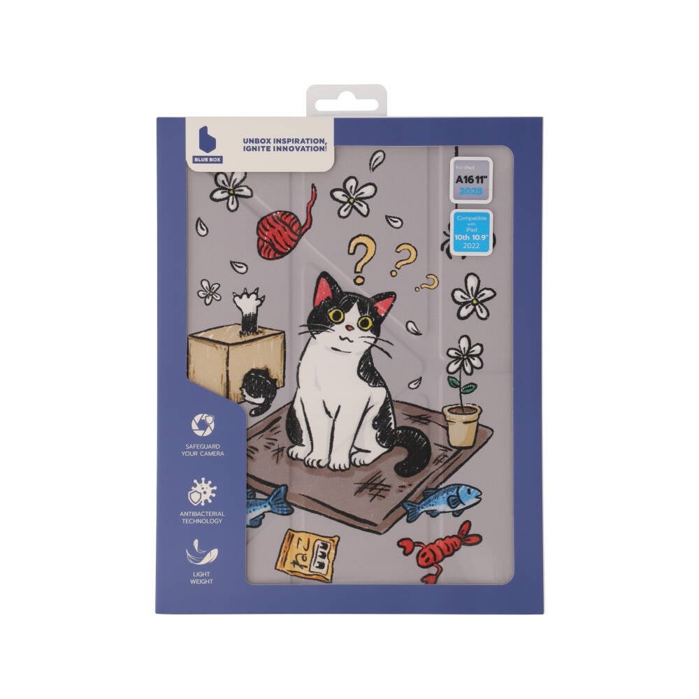 Blue Box เคส iPad Gen 10/11th Y Model Art Collector - Cow Cat