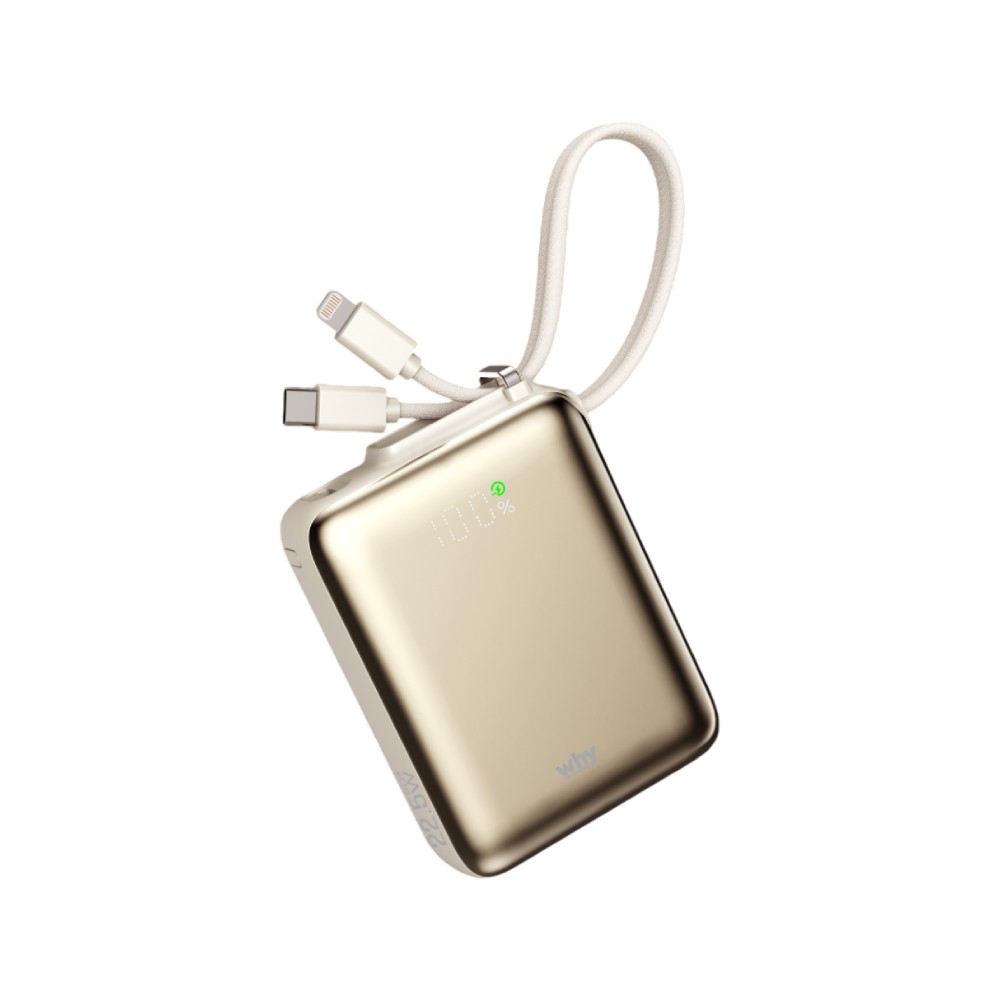 พาวเวอร์แบงค์ WHY 20,000 mAh PD 22.5W PB-204E-Beige (CCC)