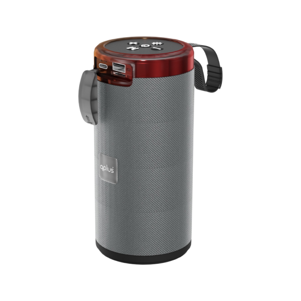 ลำโพง QPLUS Portable Wireless Speaker Party Light Gray
