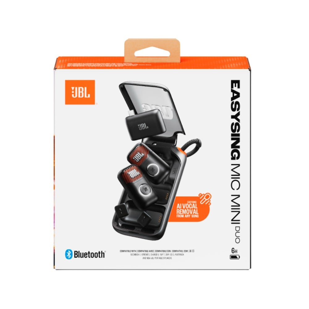 ไมโครโฟนไร้สาย JBL EasySing Mic Mini Duo Black